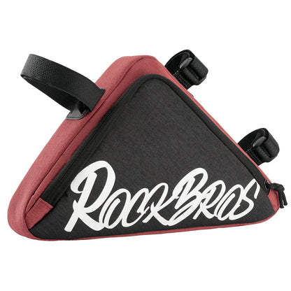 Red Bike Triangle Frame Bag Small Cycling Tool Essentials Storage 1.4L#Capacity_1.4L