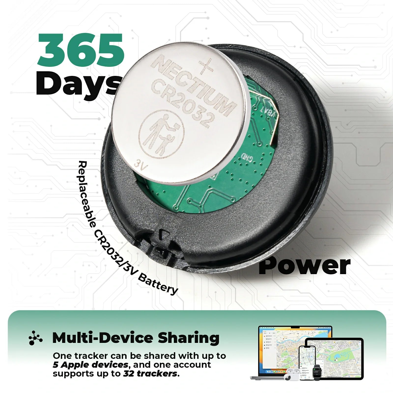 ROCKBROS bluetooth air tracker tag for apple find my ios only