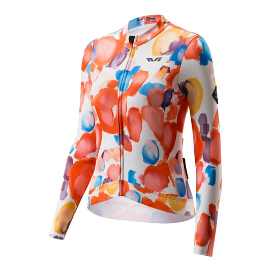 Women's Long Sleeve Thermal Cycling Jersey – Fleece Lined for Cool Weather