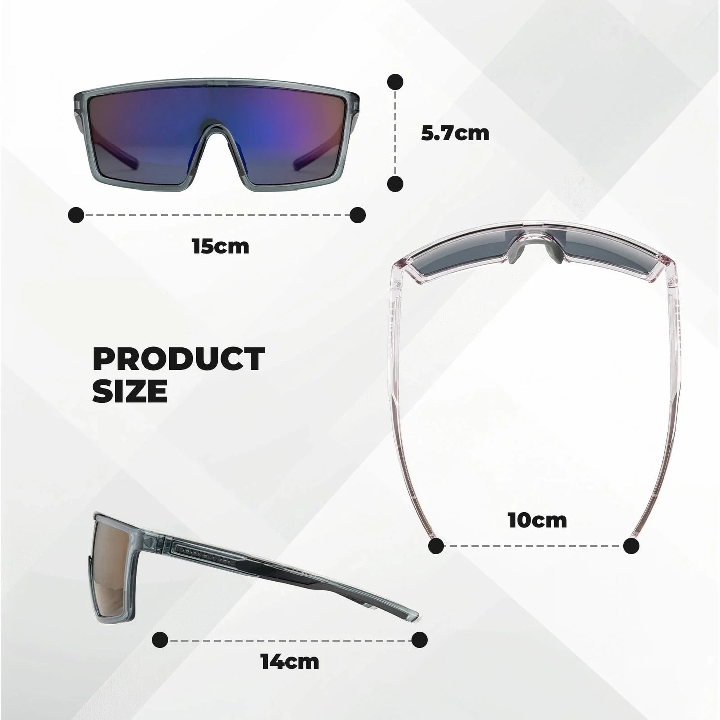 ROCKBROS cycling sunglasses photochromic polarized uv400
#Type_Polarized Lenses-Dark Grey