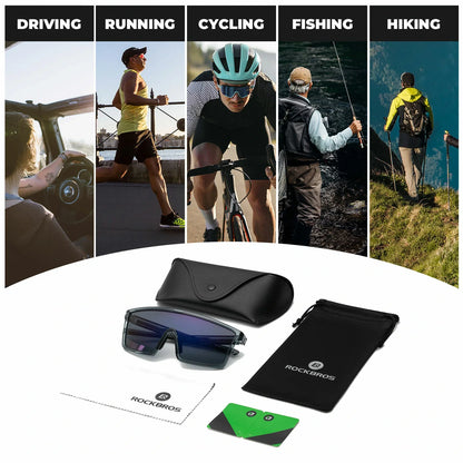 ROCKBROS cycling sunglasses photochromic polarized uv400
#Type_Polarized Lenses-Dark Grey