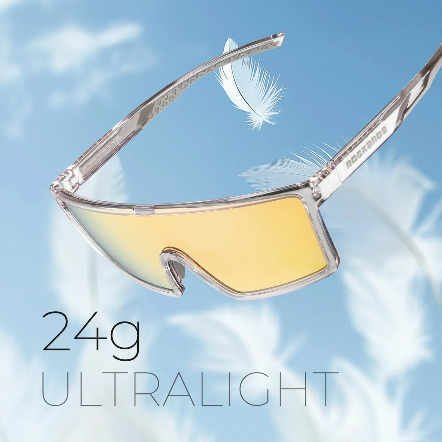ROCKBROS cycling sunglasses photochromic polarized uv400
#Type_Polarized Lenses-Clear