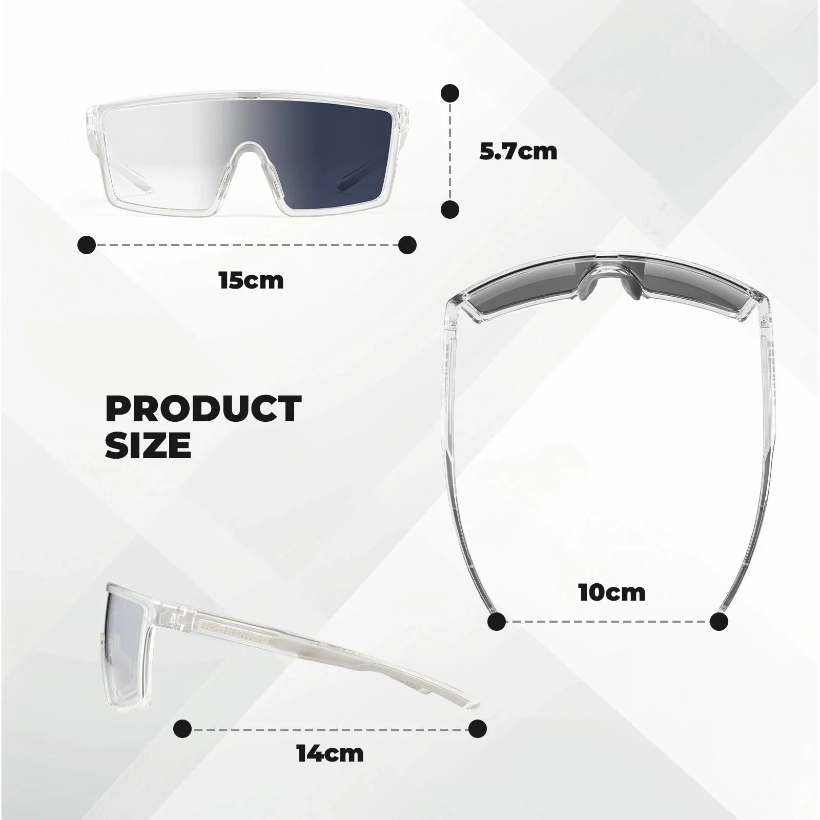 ROCKBROS cycling sunglasses photochromic polarized uv400
#Type_Photochromic Lenses-Clear
