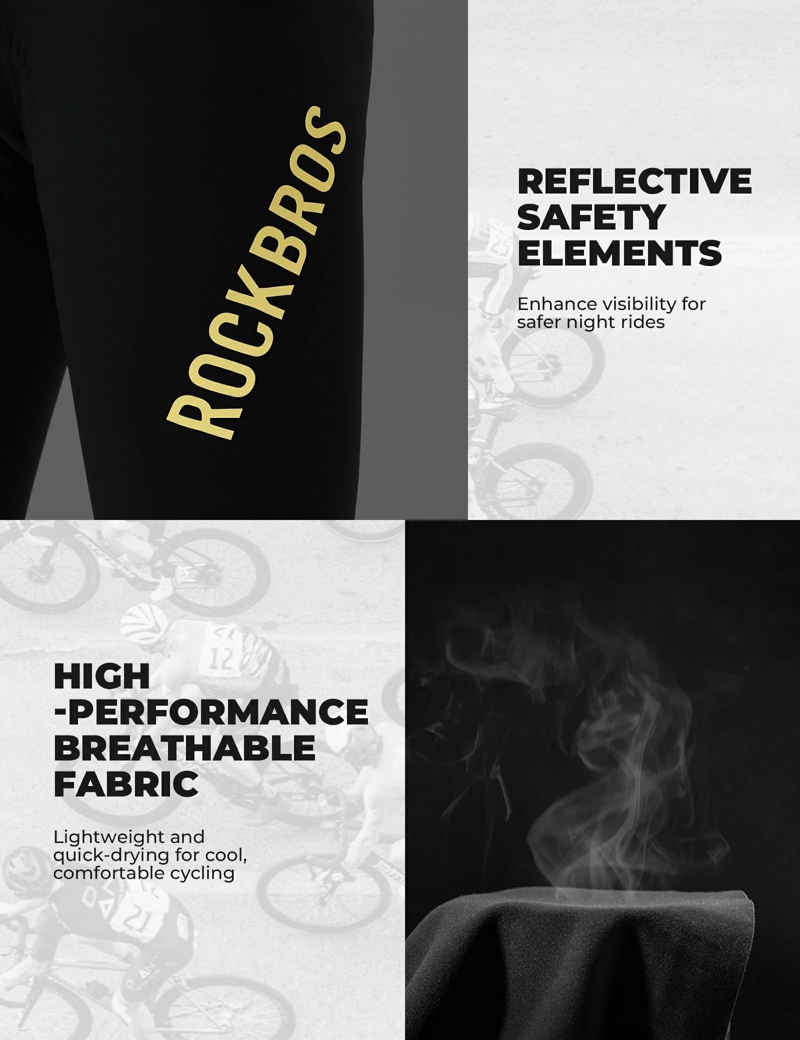 ROCKBROS cycling tights breathable dolomiti padded