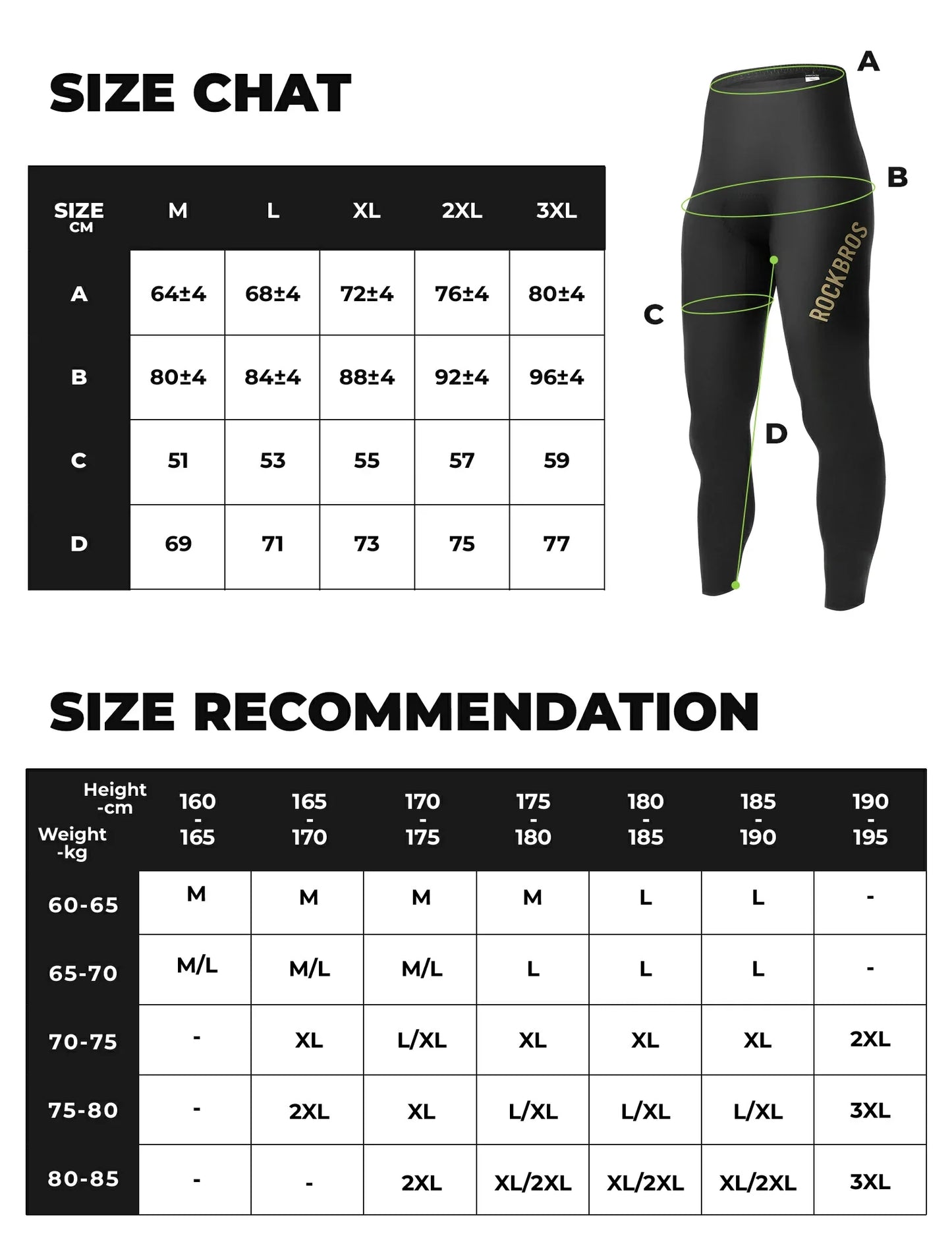 ROCKBROS cycling tights breathable dolomiti padded