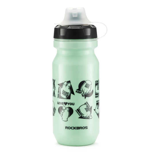 ROCKBROS cycling water bottle bpa free leakproof 600ml
#Color_Green