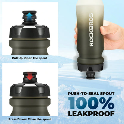 ROCKBROS cycling water bottle bpa free leakproof 600ml#Color_White (750ml）