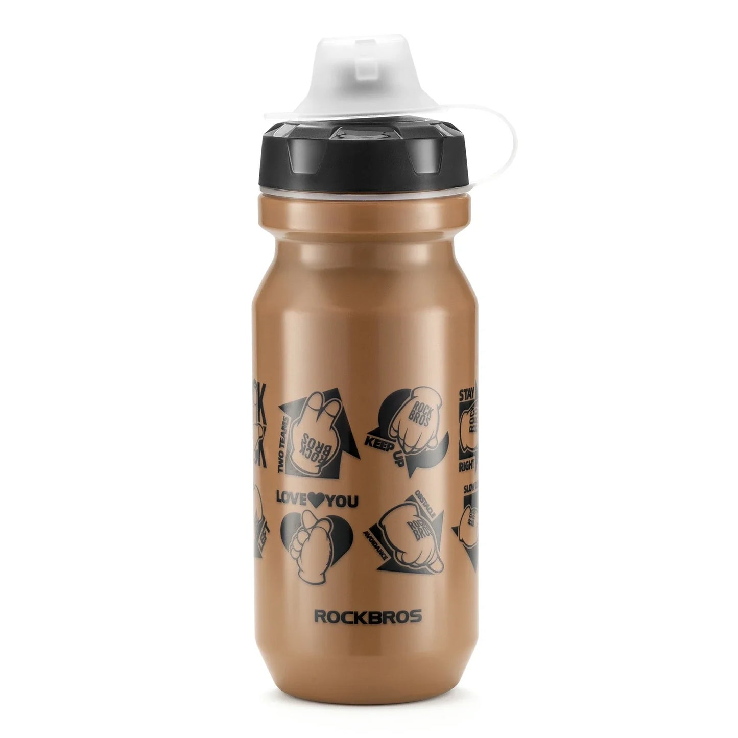 ROCKBROS cycling water bottle bpa free leakproof 600ml
#Color_Brown