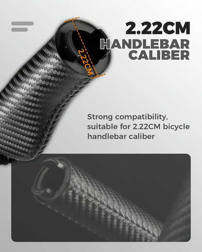 Classic cycling handlebar grips PU leather non-slip 22.2mm lock-on