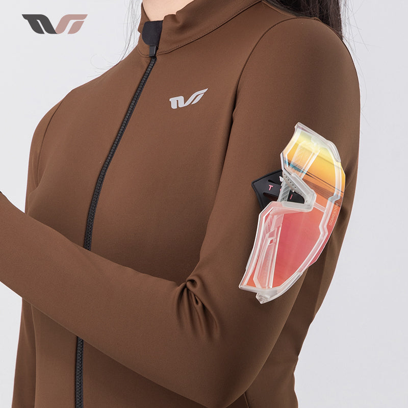 Maillot de cyclisme en polaire léger pour femmes