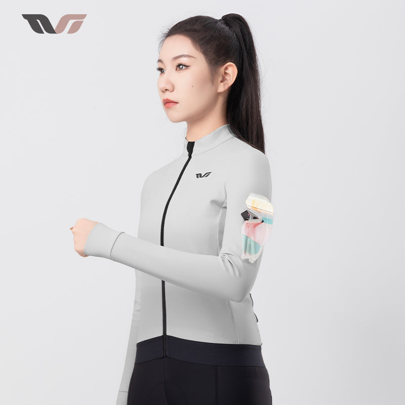Maillot de cyclisme en polaire léger pour femmes