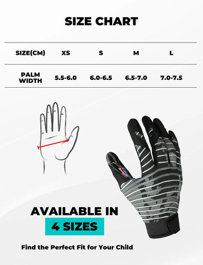 ROCKBROS football goalkeeper gloves breathable for kids teens