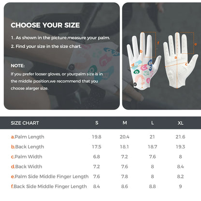ROCKBROS full finger cycling gloves colourful breathable
