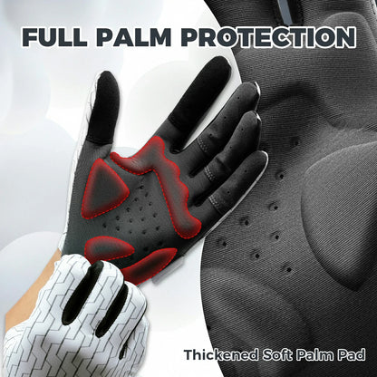full finger gel padded cycling gloves