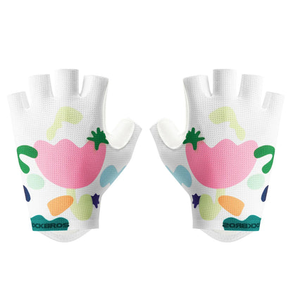 ROCKBROS half finger cycling gloves colourful breathable
#Pattern_Flower