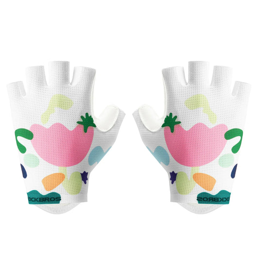 ROCKBROS half finger cycling gloves colourful breathable
#Pattern_Flower
