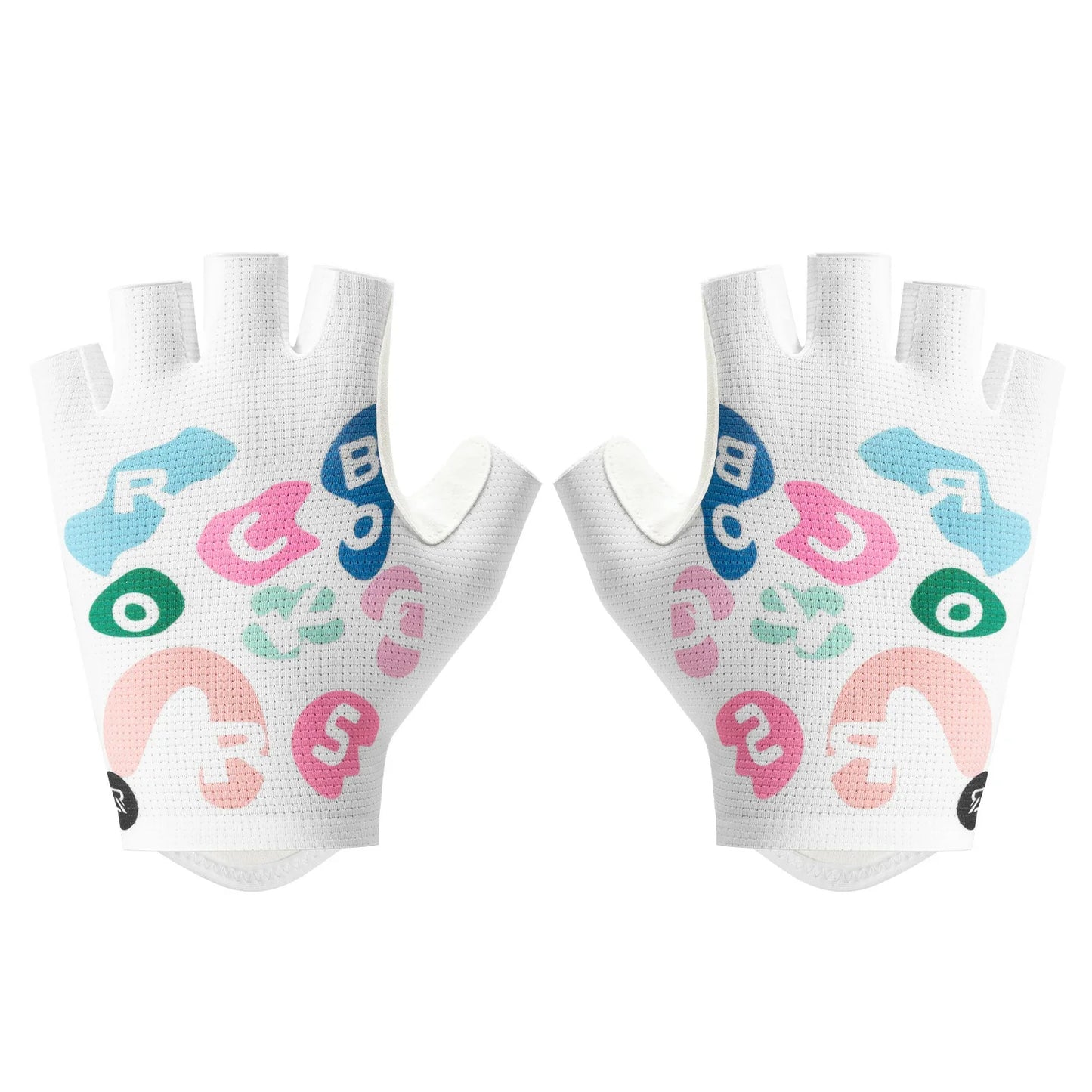 ROCKBROS half finger cycling gloves colourful breathable
#Pattern_Letter