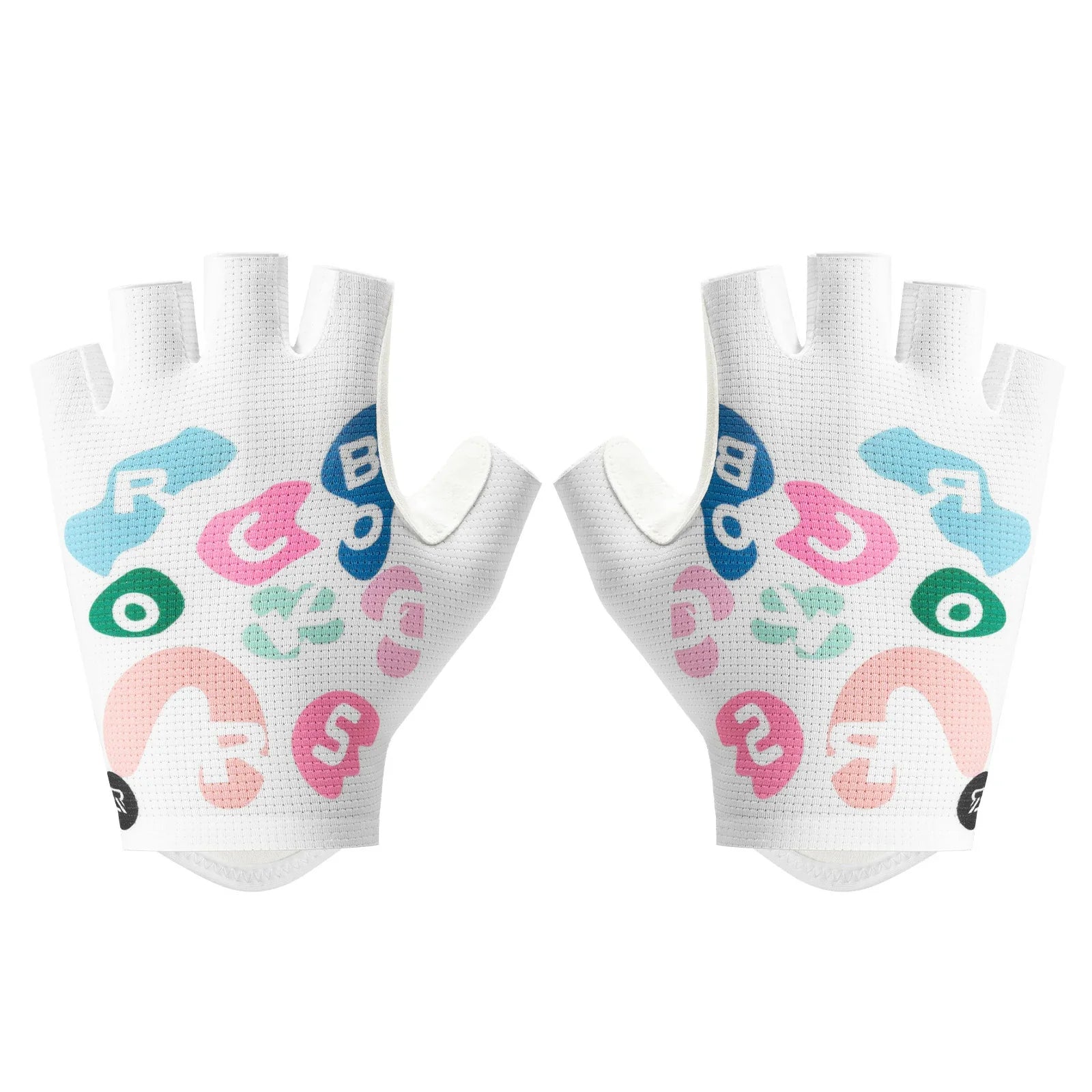ROCKBROS half finger cycling gloves colourful breathable
#Pattern_Letter