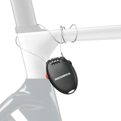 high security helmet lock 60cm steel cable combination