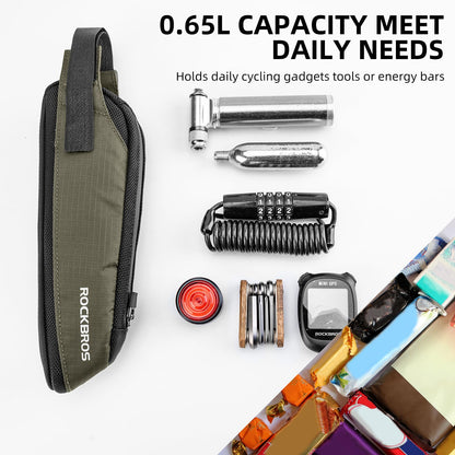 ROCKBROS Portable Bike Top Tube Bag Reflective Ultralight - ROCKBROS