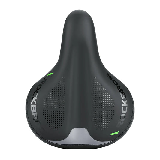 Selle de vélo à coussin d'air réglable, large, confortable et amortissante