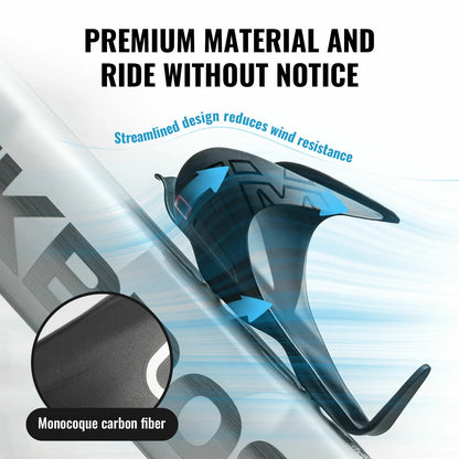 ROCKBROS itm bike bottle cage carbon fiber ultralight sturdy
#Model_ESTREL BLACK