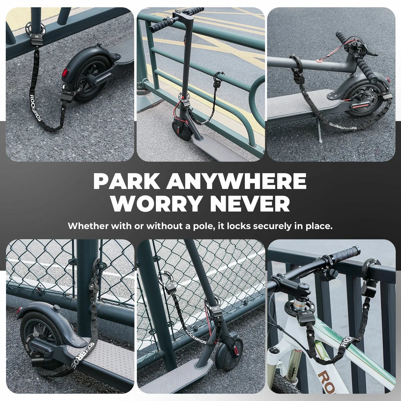Lightweight Bike & E-Scooter Chain Lock