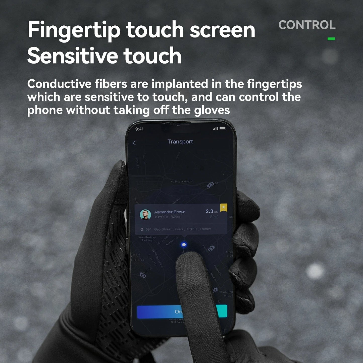 Lightweight Winter Cycling Gloves Windproof & Touchscreen
