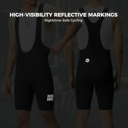 ROCKBROS mens cycling bib shorts featuring rockbros logo
