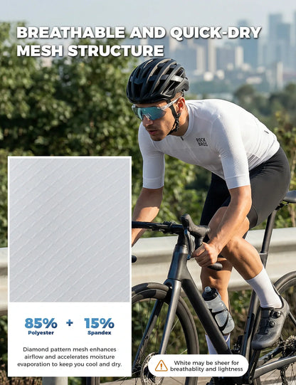 Men’s Short Sleeve Cycling Jersey – Lightweight, Breathable & Quick Dry