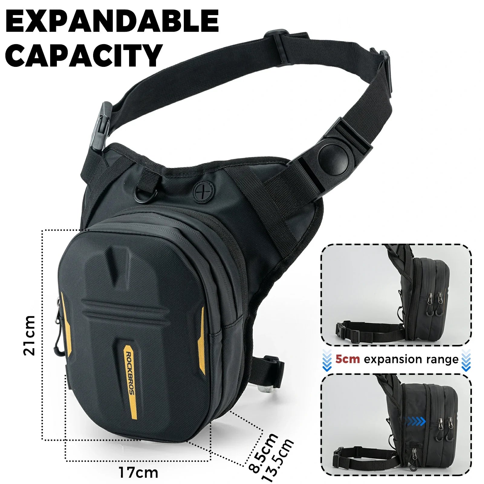 ROCKBROS motorcycle tank bag leg bag waterproof for men women
