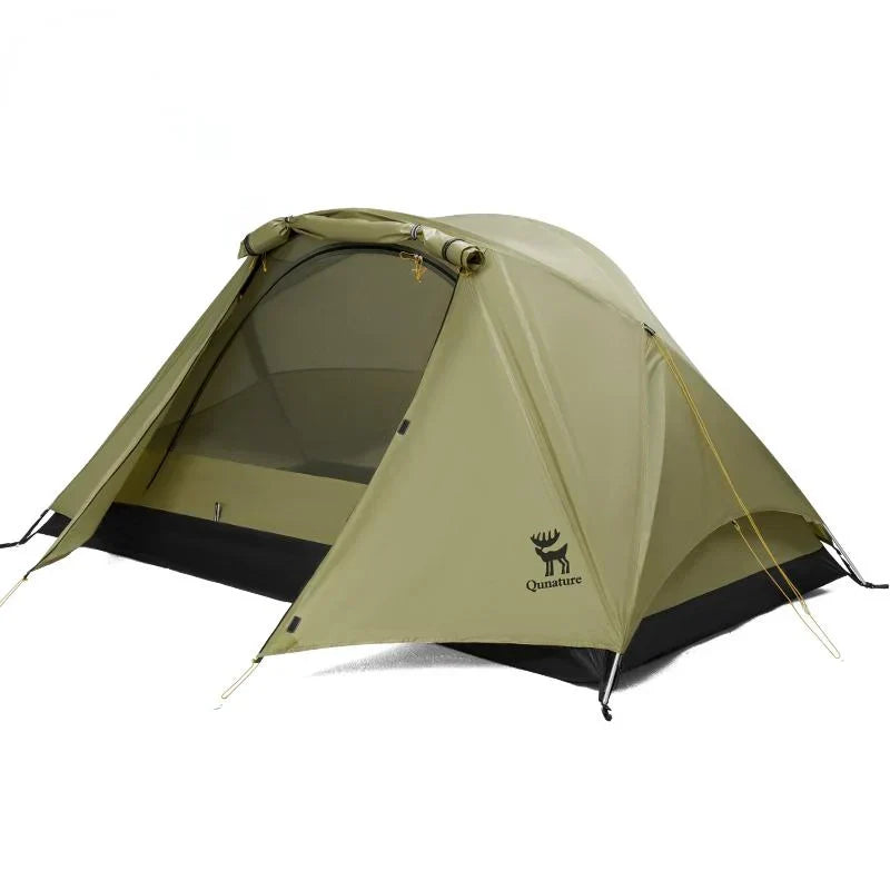 Lightweight Rainproof Tent with Aluminum Rods Easy Setup for Camping#color_green