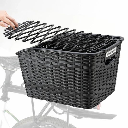 ROCKBROS rear rack bike basket large reflective 10kg load