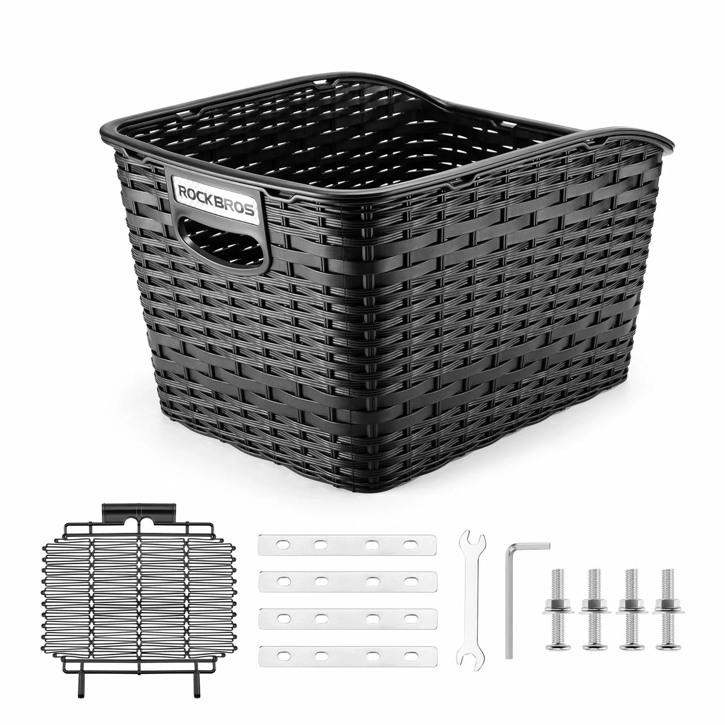 ROCKBROS rear rack bike basket large reflective 10kg load 