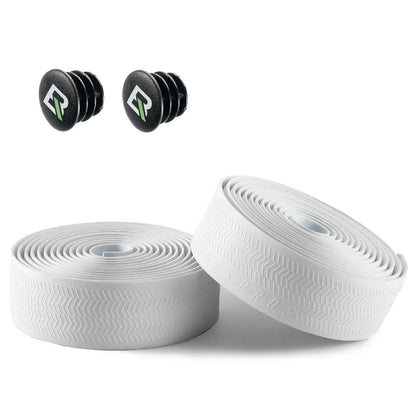 Extra long 220cm 3mm thick road bike handlebar tape for comfort and grip#Style_White with tyre mould-EVA