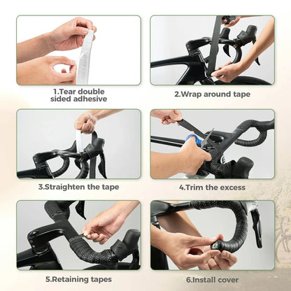 Extra long 220cm 3mm thick road bike handlebar tape for comfort and grip