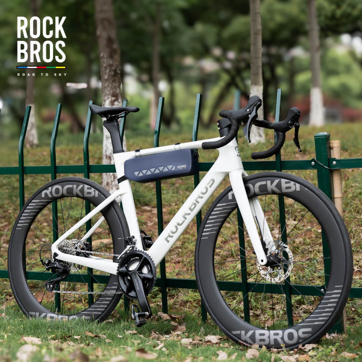 road to sky 100% waterproof bike frame bag model as-142 with secure storage 