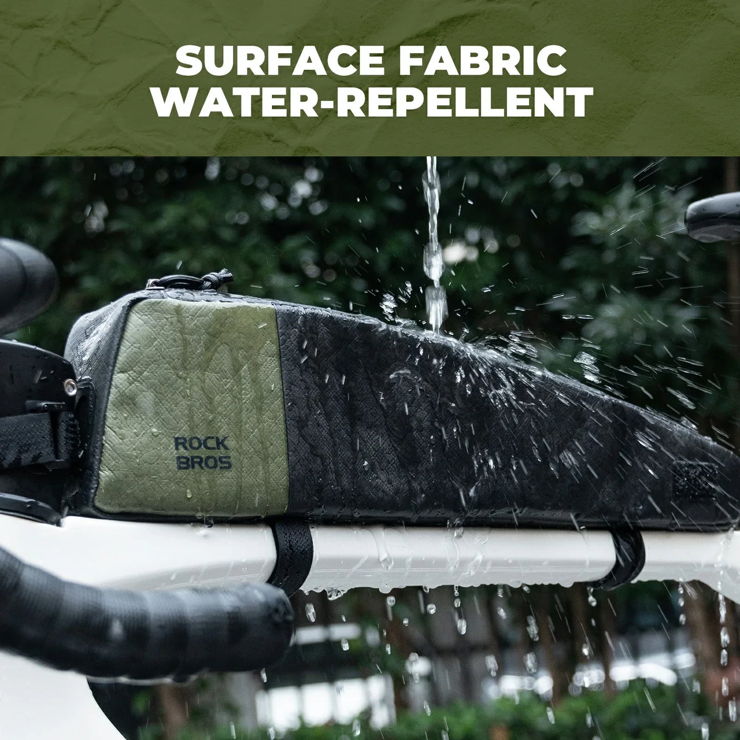 rockbros extended 0.9 l top-tube frame bag
