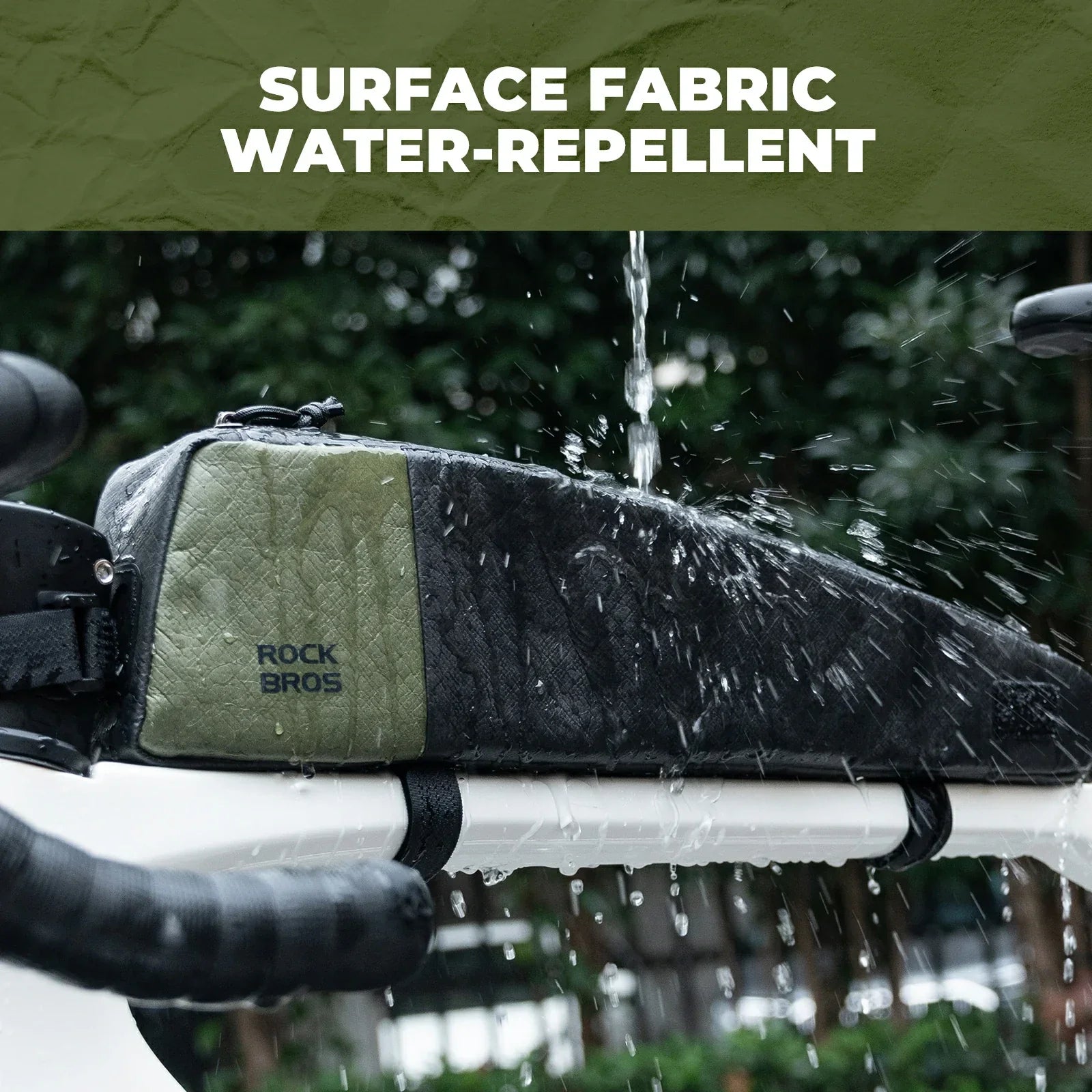 rockbros extended 0.9 l top-tube frame bag