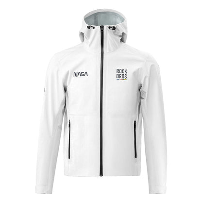 road-to-sky ultralight foldable rain jacket in hi-vis colour #Color_White