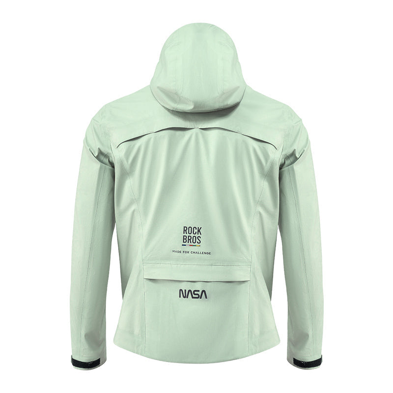 road-to-sky ultralight foldable rain jacket in hi-vis colour #Color_Green