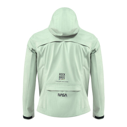 road-to-sky ultralight foldable rain jacket in hi-vis colour #Color_Green