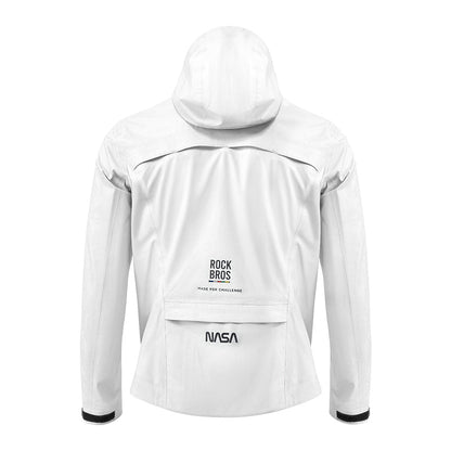 road-to-sky ultralight foldable rain jacket in hi-vis colour #Color_White
