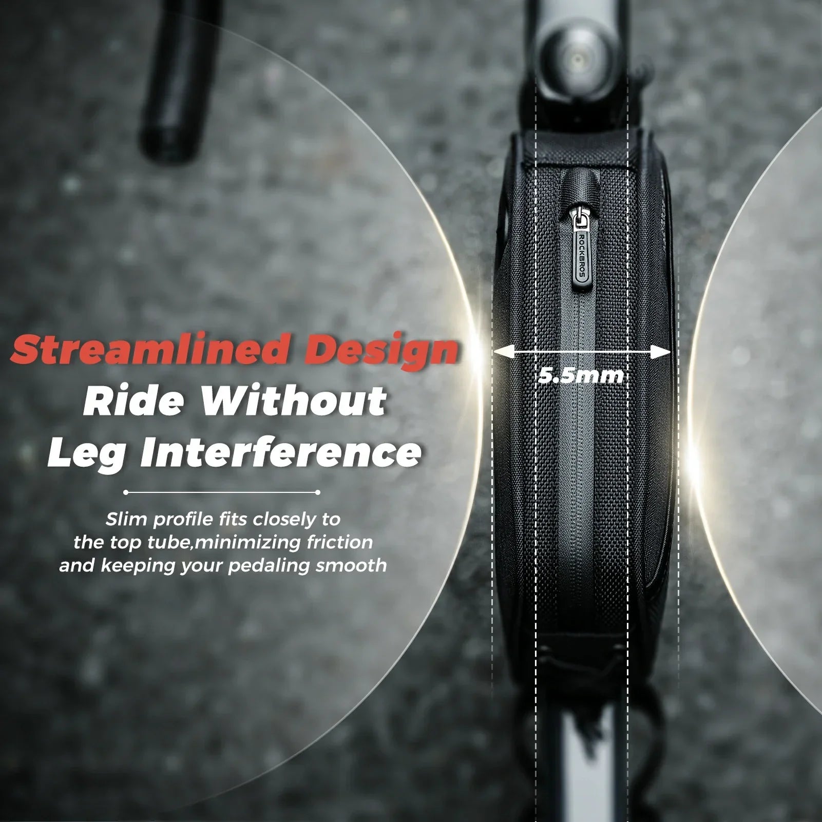 Bike Frame Bag Bicycle 1.3L