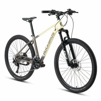 Rockbros 27.5 inch aluminium mountain bike in brown with 2×9 drivetrain#COLOR_brown
