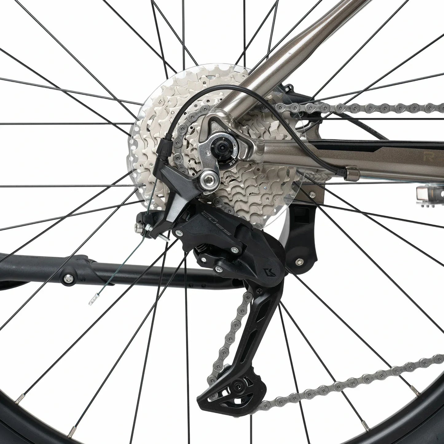 Rockbros 27.5 inch aluminium mountain bike in brown with 2×9 drivetrain#COLOR_brown
