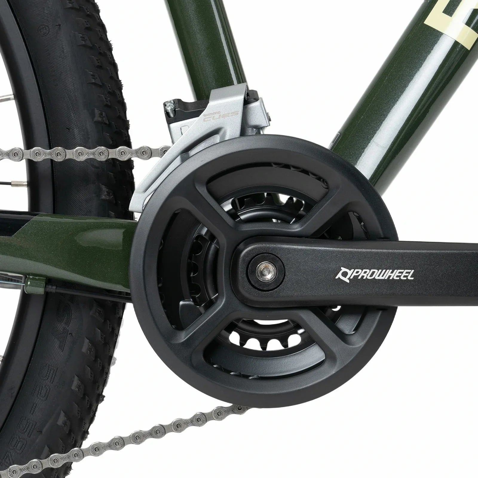 Rockbros 27.5 inch aluminium mountain bike in green with suspension fork and disc brakes#color_green