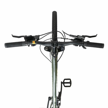 Rockbros 27.5 inch aluminium mountain bike in green with suspension fork and disc brakes#color_green