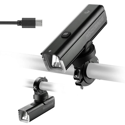 rockbros 1500-lumen aluminium front bike light