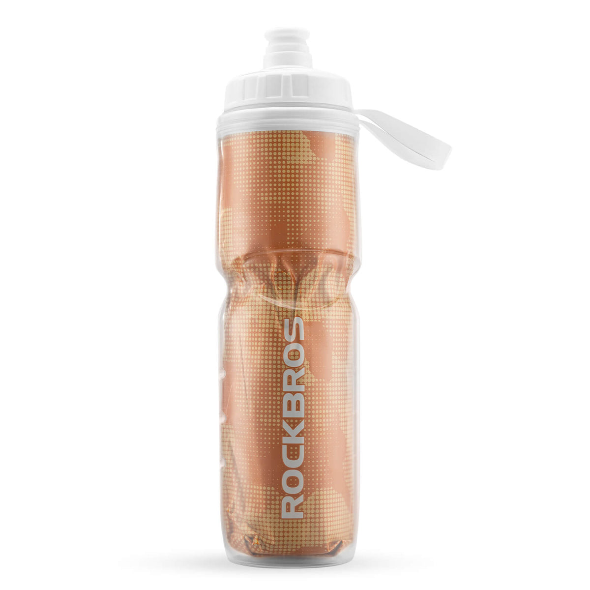rockbros 670 ml double-wall insulated cycling bottle #Color_Orange